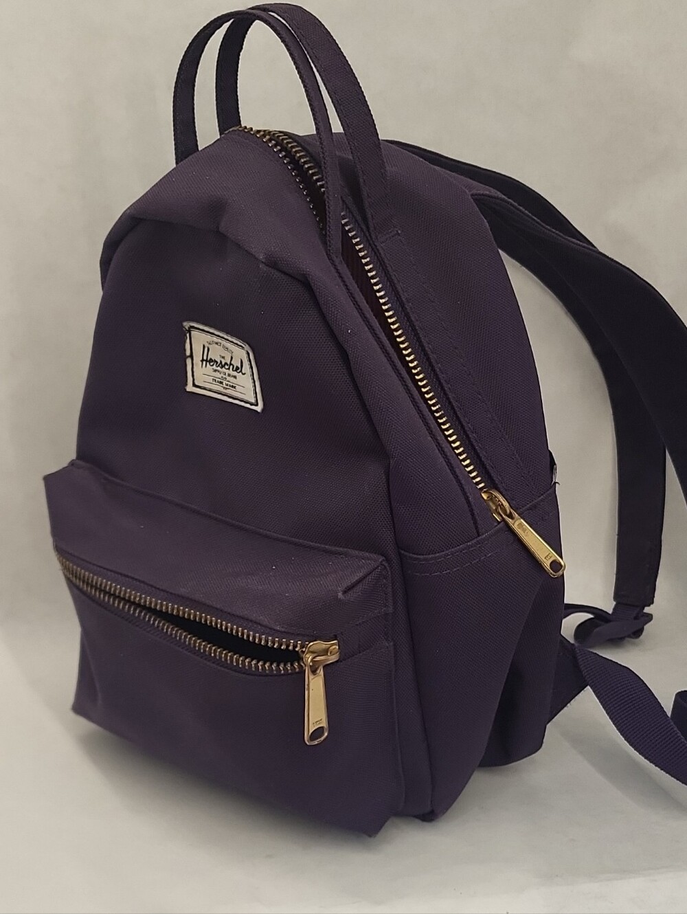 Herschel Supply Company Small Backpack in Deep Purple with Gold Hardware